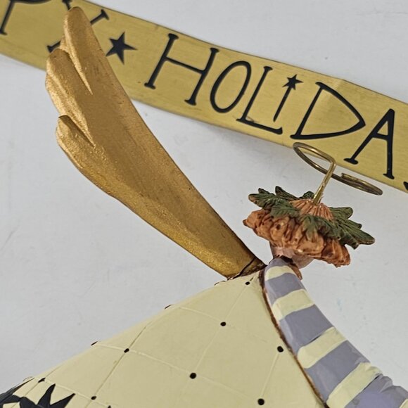 Williraye Studios Happy Holidays Angel Tree Topper WW2514 *Repair* - Picture 6 of 8